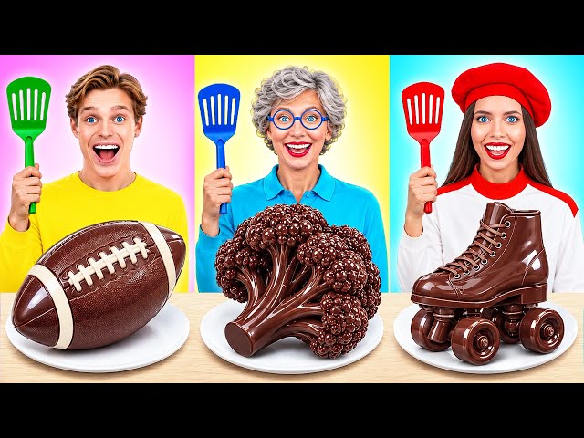 Me vs Grandma Chocolate Food Challenge | Awesome Kitchen Hacks by Multi DO Joy