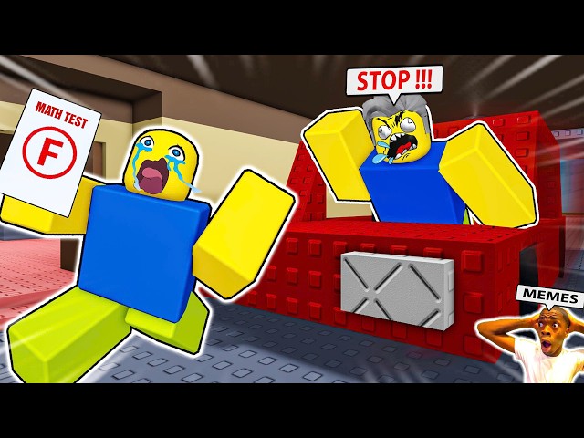 Oops, I Failed My Math Test [All Chapters + All Endings) - Roblox Bacon Strong Funny Moments PART 13