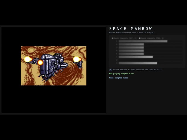 Space Manbow - Native HTML/Javascript port (WIP)