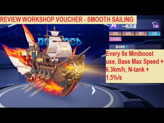 Workshop Voucher Ship? Review Smooth Sailing 【QQ Speed Mobile】