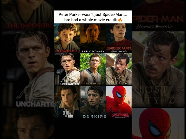 Tom Holland’s Movie Journey Is Actually Insane 🕷️🔥 #SpiderMan #TomHolland #Marvel