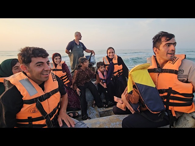 🌊🚤 Chavil Family’s First Day in Northern Iran! Boating & Fun on the Caspian Sea ❤️