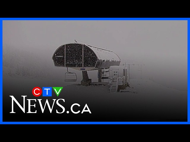 Ready for winter? Banff ski resort shares photos of first snowfall