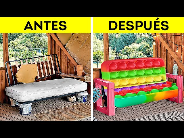 GENIALES MUEBLES HECHOS A MANO E IDEAS DE DECORACIÓN Y TUTORIALES