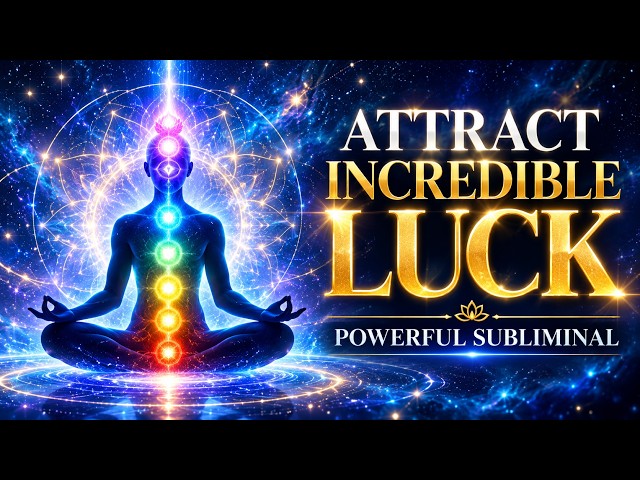 ATTRACT INCREDIBLE LUCK | Powerful Good Luck Subliminal | Infinite Possibilities