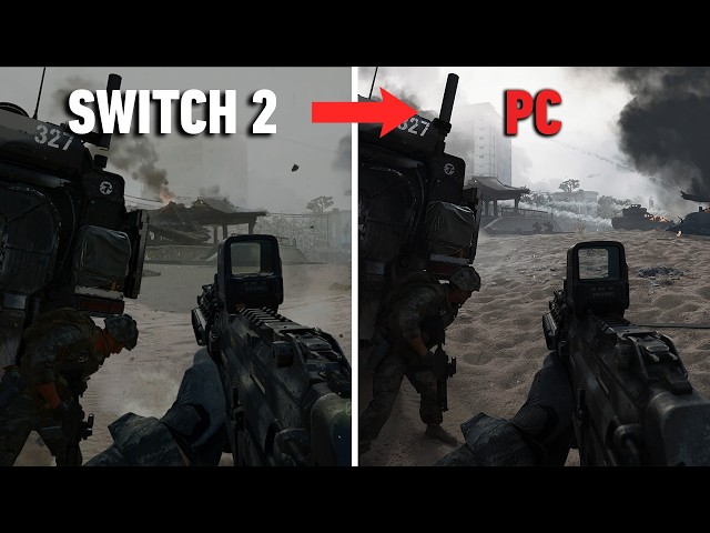 Modern Warfare 4 Graphics Comparison: Nintendo Switch 2 vs PC