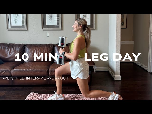 10 MIN WEIGHTED LEGS - Interval based workout