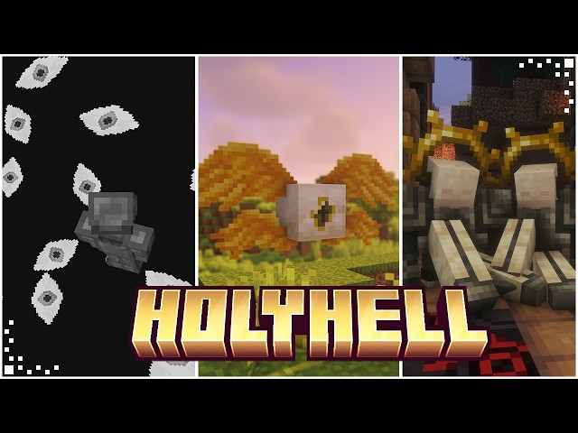 Holyhell (Minecraft Mod Showcase) | Biblically Accurate Angels & Hidden Dimension | NeoForge 1.21.1