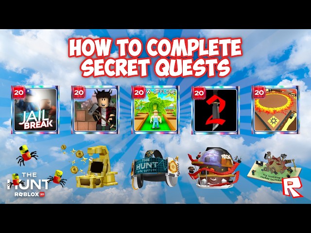 [EASY GUIDE] How to get ALL 5 BATCH 4 SECRET BADGES & UGC in The Hunt: Roblox 20