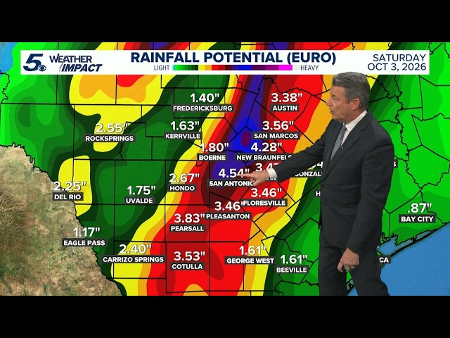 San Antonio under Flood Watch as severe storms roll in | KENS 5 Weather Impact Forecast
