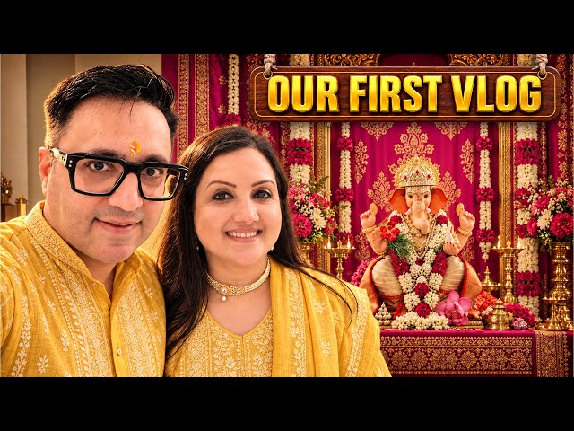 Ganpati Pooja in DLF Camellias | Our First Vlog