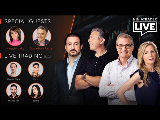 NinjaTrader Live | Trading + Analysis | TTrades, Jonathan Fisher, Merritt + Chris, Nick + Salma 9/15