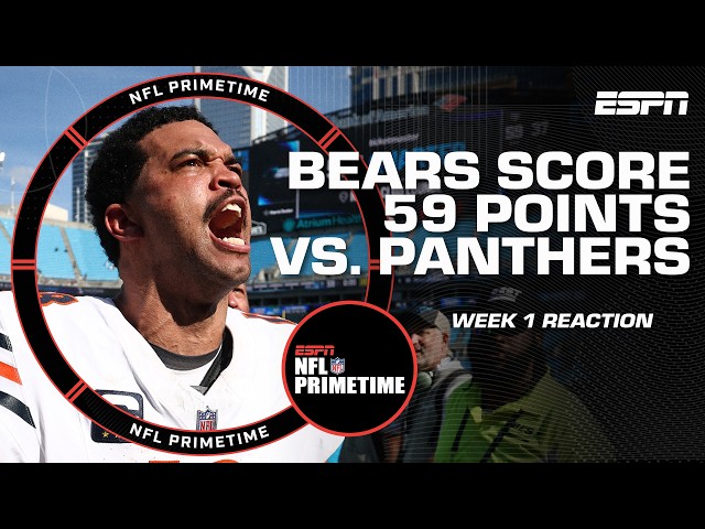 NFL Week 1 Reaction 🍿 Lions edge Saints in OT, Bears’ offense erupts for 59 | NFL Primetime