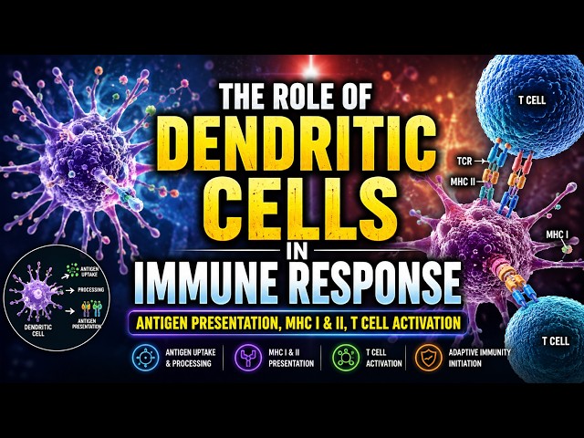 The Role of Dendritic Cells in Immune Response | Antigen Presentation, MHC I & II, T Cell Activation