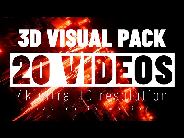 3D VISUAL PACK "Orange.Lights" - 20 VIDEOS 4k - VJ PACK - DOWNLOAD ASSETS. FREE COPYRIGHT