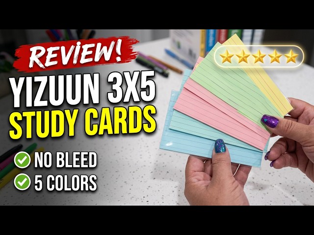 Honest Review: YIZUUN 3x5 Colored Index Cards for Studying