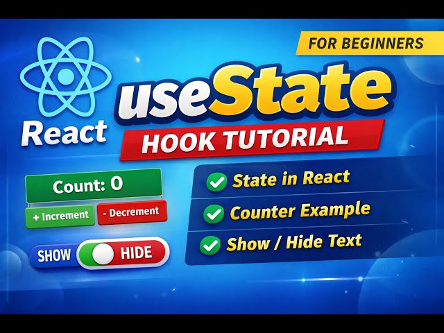 React useState Hook Explained for Beginners | Simple Examples
