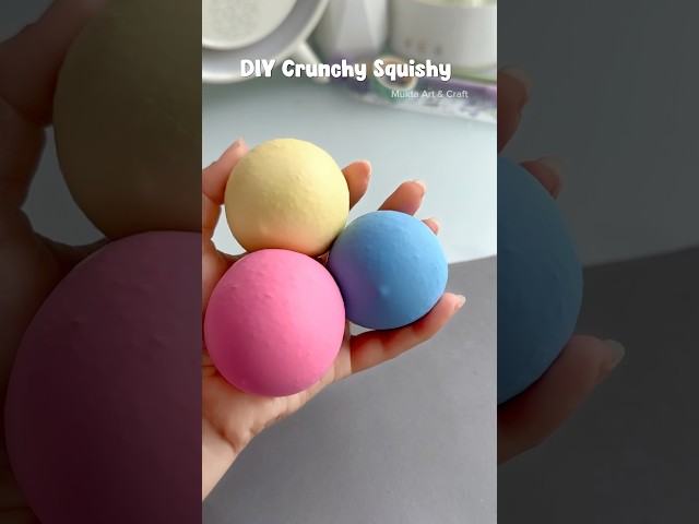 DIY Crunchy Squishy 🤩✨#shorts #art #diy #craft #youtubeshorts