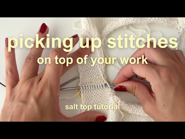 How to Pick Up Stitches Into a Finished Piece | Knitting Tutorial