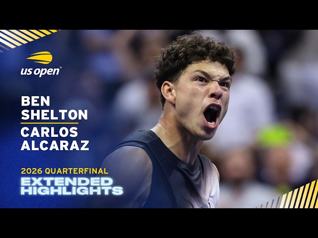 Ben Shelton vs. Carlos Alcaraz Extended Highlights | 2026 US Open Quarterfinal