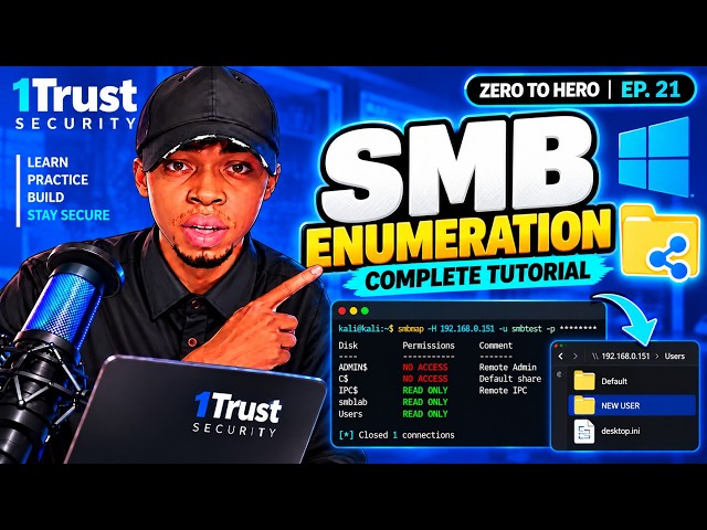 SMB Enumeration Tutorial for Beginners | Network Pentesting —Zero to Hero  Episode 21