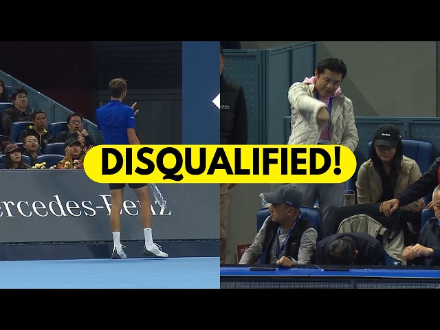 Daniil Medvedev disqualified against Novak Djokovic! (Beijing 2026)