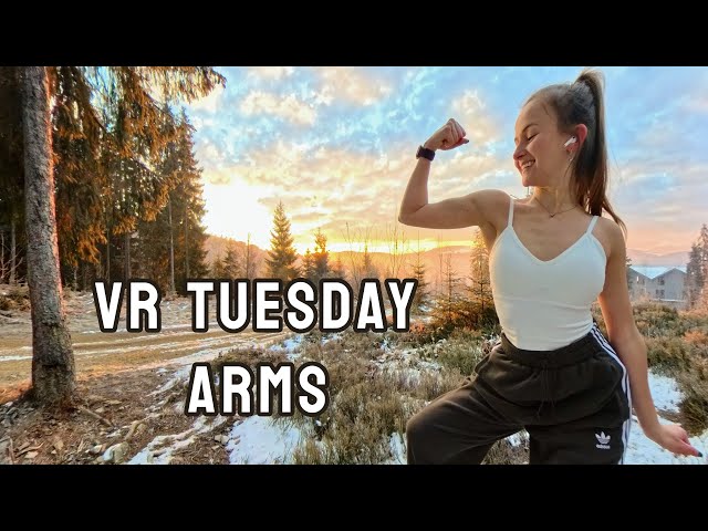VR TUESDAY: Standing Arms Virtual Reality Workout – No Equipment, No Extra Weight |MORNING PERSON|