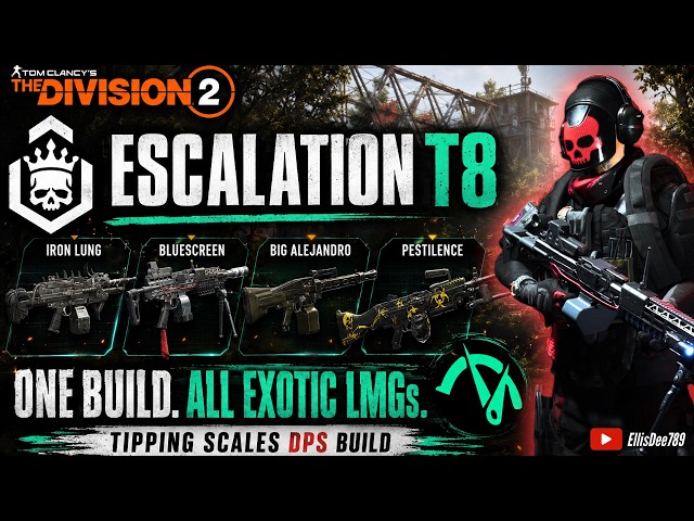 Camp White Oak | T8 Escalation | Tipping Scales + ALL Exotic LMGs - The Division 2