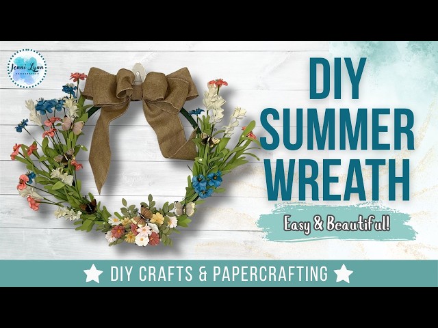 DIY Wildflower Wreath for Summer 🌼🌿 | Beginner-Friendly DIY