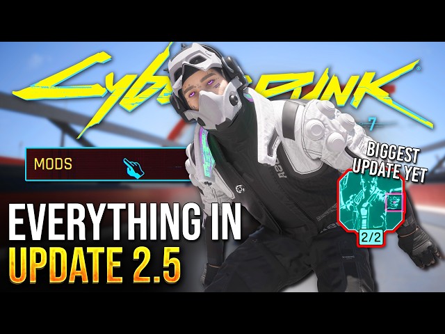 Everything New in Cyberpunk 2077 Update 2.5.. Dual Wield, New Cyberware, Edgerunners 2, Mods & More