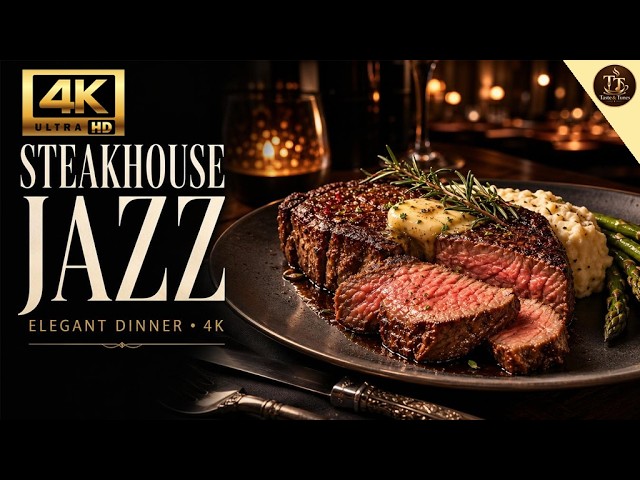 Steakhouse Dinner Jazz 🥩 Elegant Restaurant Music in 4K | 1 Hour