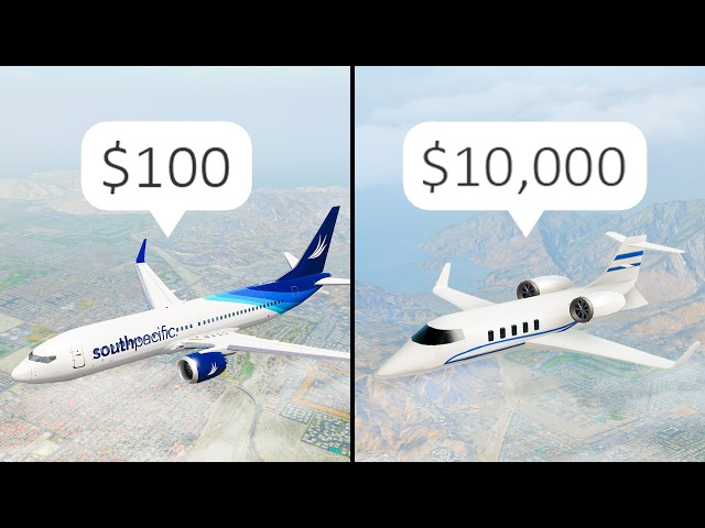 CHEAP FLIGHT vs LUXURY FLIGHT in Roblox