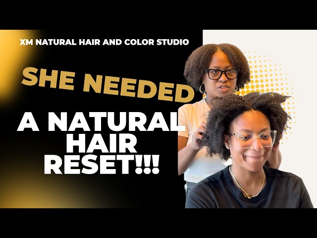Her Natural Hair Needed a RESET | Haircut, Hydration & Healthy Hair Education