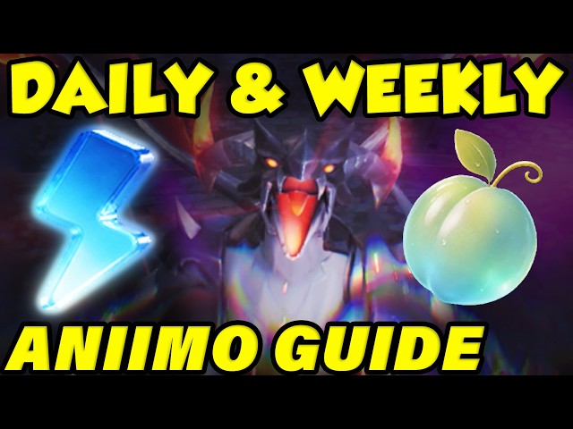 ANIIMO DAILY AND WEEKLY GUIDE! Things To Do Every Day In Aniimo!