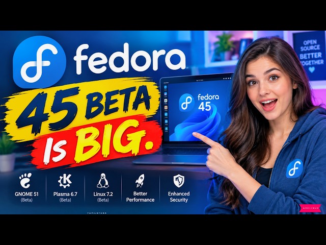 Fedora 45 Beta Is BIG!