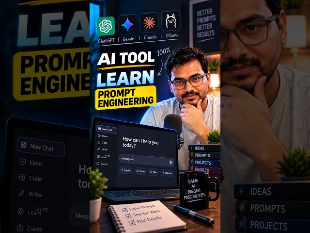 Use AI tool 100 % , Learn Prompt Engineering #shorts #AI #promptengineering #prompt #learning #yt
