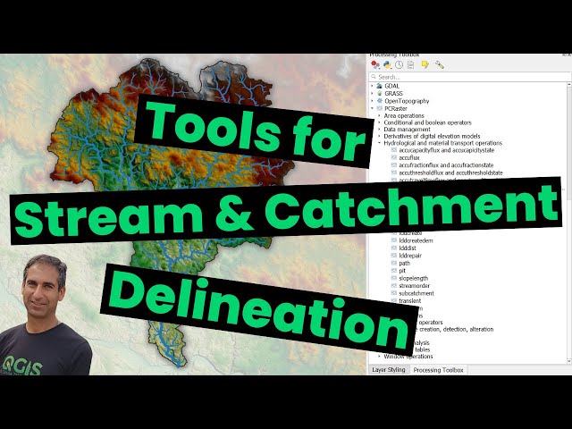 Tools for Stream and Catchment Delineation with QGIS