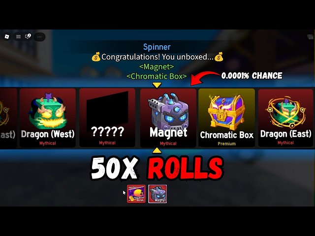 I ROLLED 50X TO GET THE NEW MAGNET FRUIT! 😱🧲 | Blox Fruits