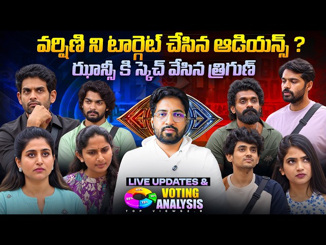 🚨 Audience Sketch To Varshini  | Bigg Boss Telugu 10 Voting Results Day 19 By Anand's Top Views2.0