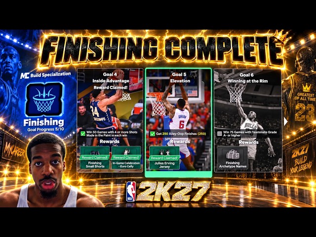HOW TO EASILY FINISH GOAL 5 OF FINISHING BUILD SPECIALIZATION! ALLEY-OOP METHOD! NBA 2K27