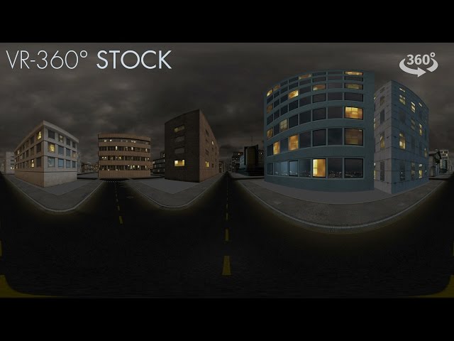 VR 360 City Walk Through V5 Night