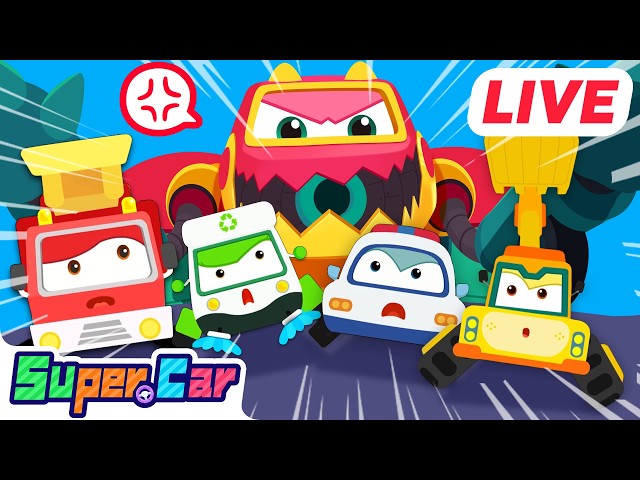 🔴【LIVE】警車守護朋友 + 更多 | 汽車兒歌合輯 | 交通工具 | 卡通 Cartoon | 超級汽車