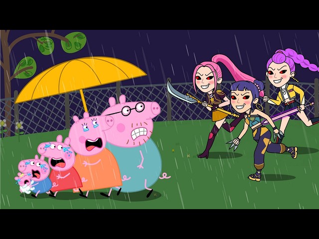 KPop Demon Hunters! Please Don't Hurt Evie Pig - Peppa Parody Animation