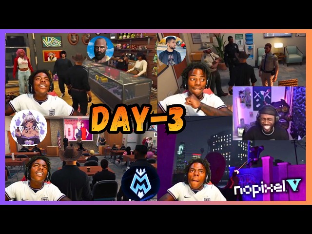🚨iShowSpeed Becomes A Police Officer (All Funny Interactions) I Day 3 I NoPixel V GTA RP