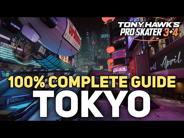 Tokyo - All Goals & Secrets - Tony Hawk's Pro Skater 3 + 4