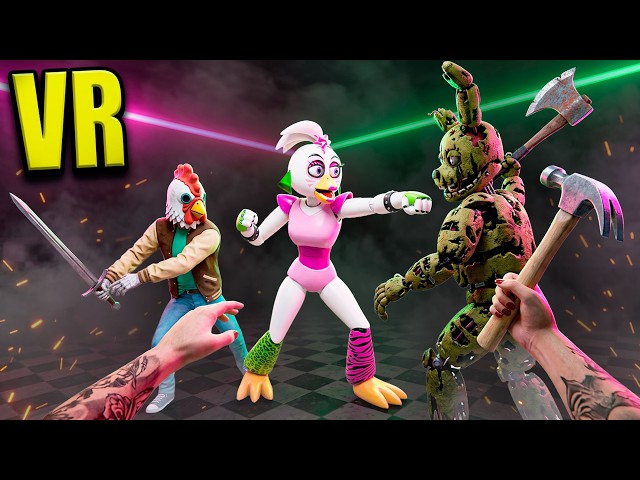 ЧИКА НАУЧИЛАСЬ ГОВОРИТЬ И ЗАЩИЩАЕТ ОХРАННИКА В ПИЦЦЕРИИ FNAF BONELAB VR