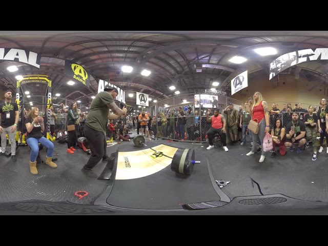 Forsaken Warrior CRUSHES 900lb Deadlift  Attempts Cage Record  360° VIDEO 2019 Animal Cage