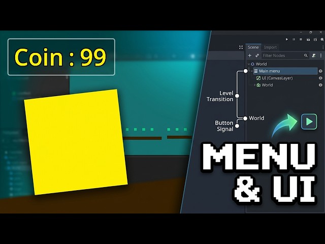 Godot 2D Platformer Tutorial for Beginners | Part 3: UI, Level Transitions & Main Menu