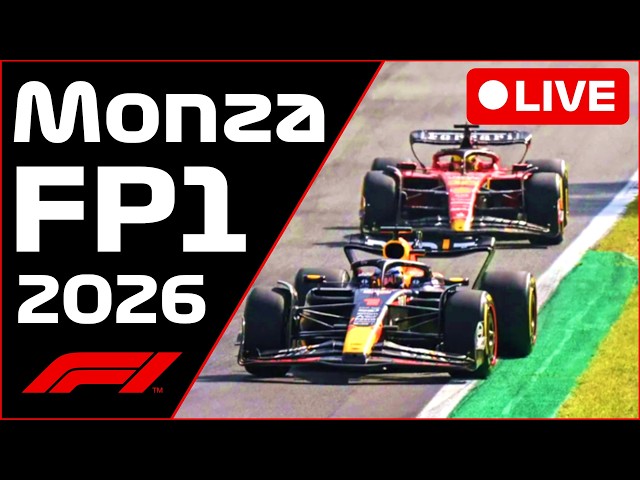 🔴F1 LIVE - Italian/Monza GP FP1 - Commentary + Timing