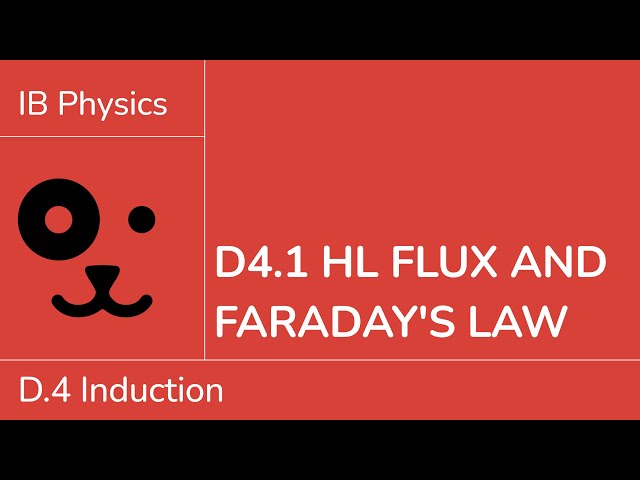 D4.1 HL Flux and Faraday's law [IB Physics HL]